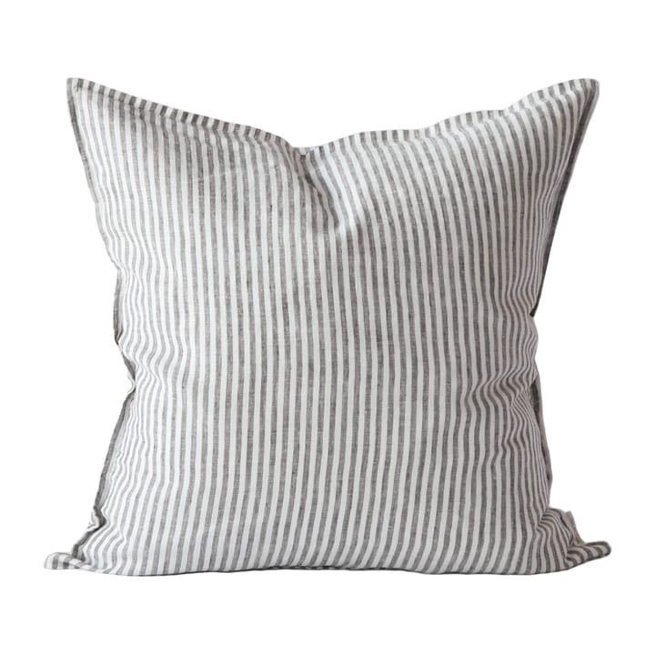 Poszewka na poduszkę Washed linen 50x50 cm - Grey-white - Tell Me More