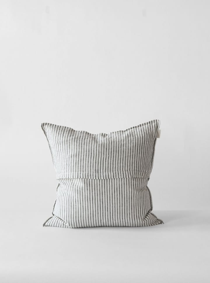 Poszewka na poduszkę Washed linen 50x50 cm - Grey-white - Tell Me More