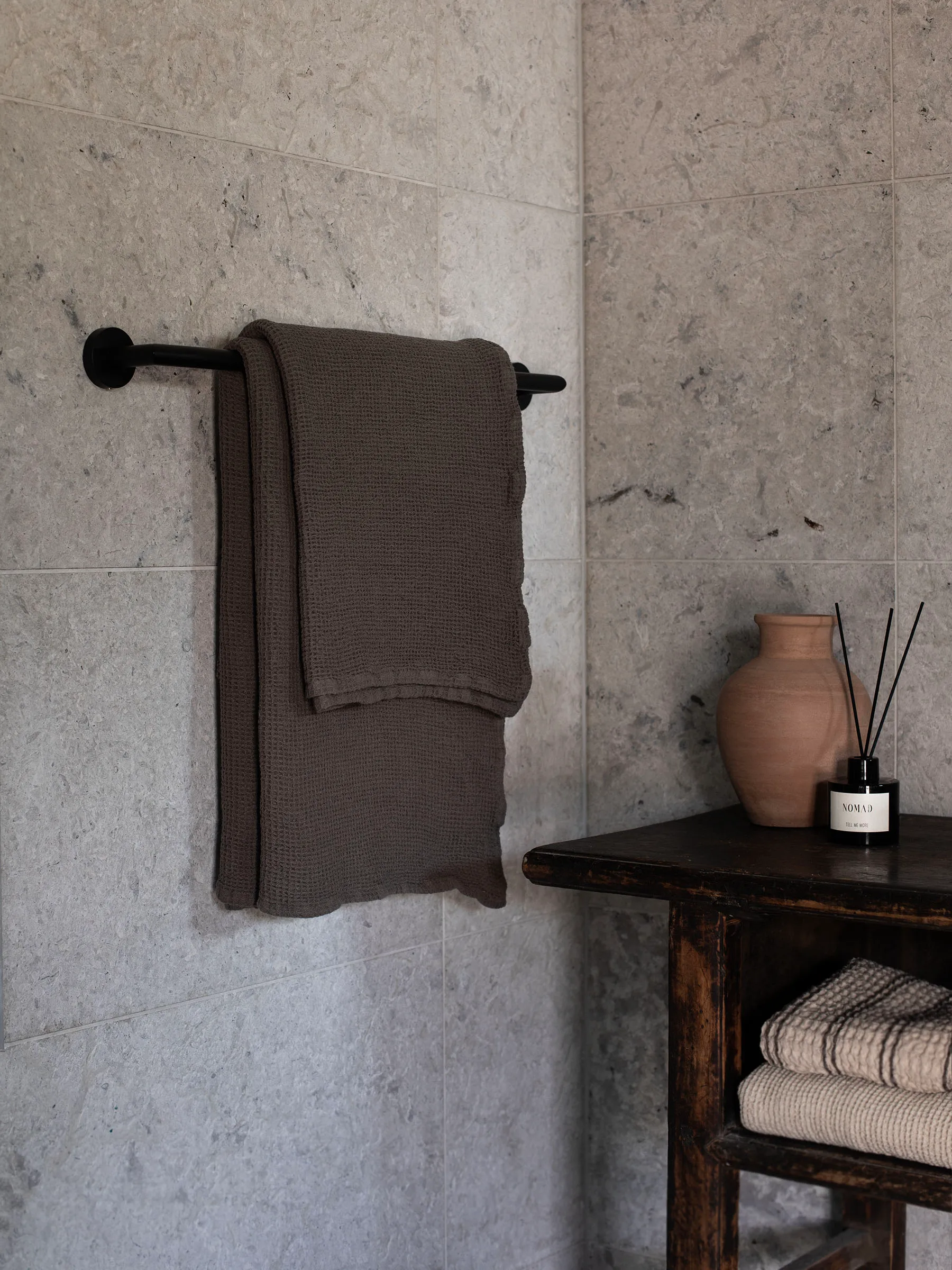 Ręcznik kąpielowy Nella 100x150 cm, Taupe Tell Me More