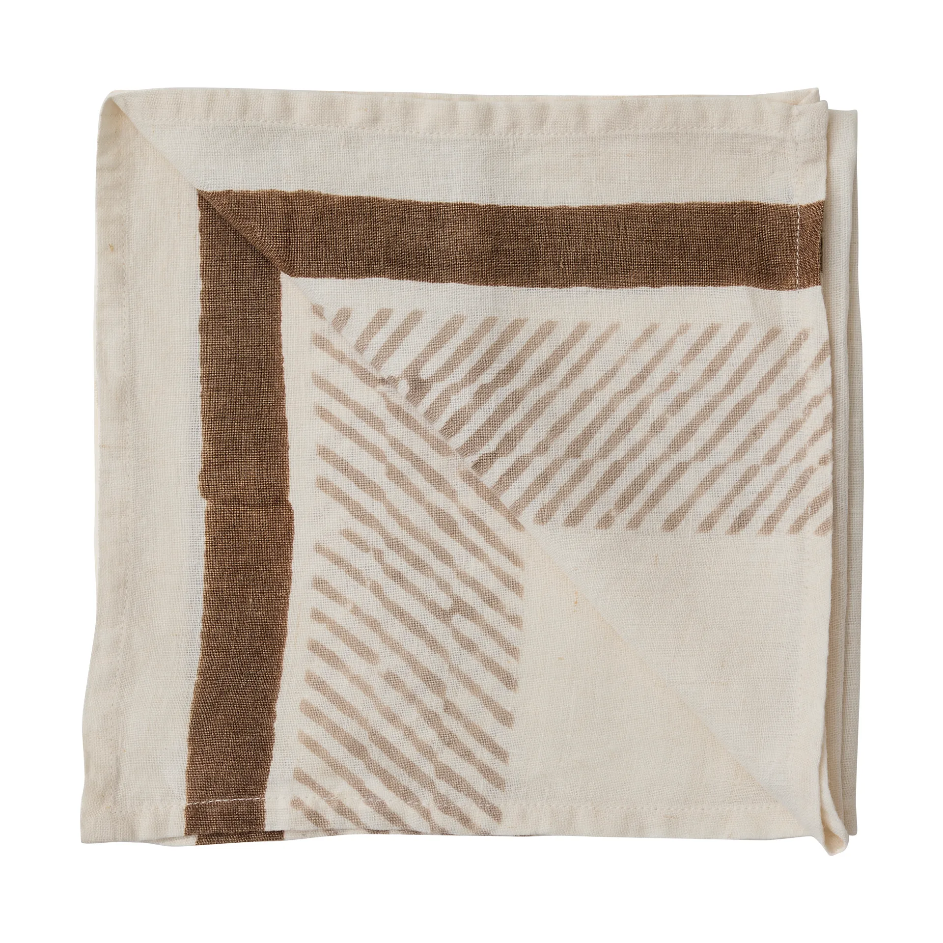 Serwetka Ella 50x50 cm, Brązowa Tell Me More