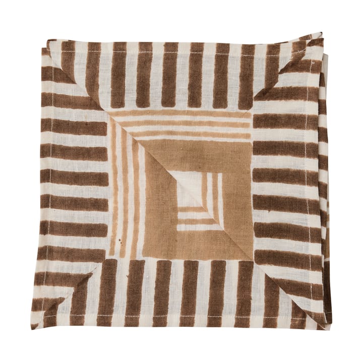 Serwetka Ella 50x50 cm - Hazelnut checkered - Tell Me More