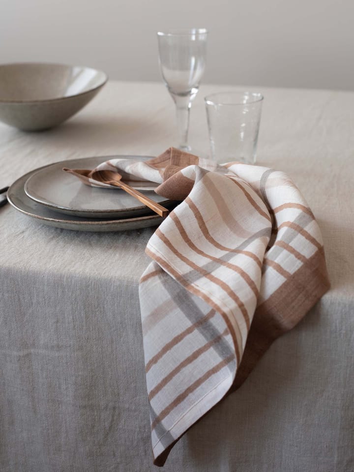Serwetka Ella 50x50 cm, Hazelnut checkered Tell Me More