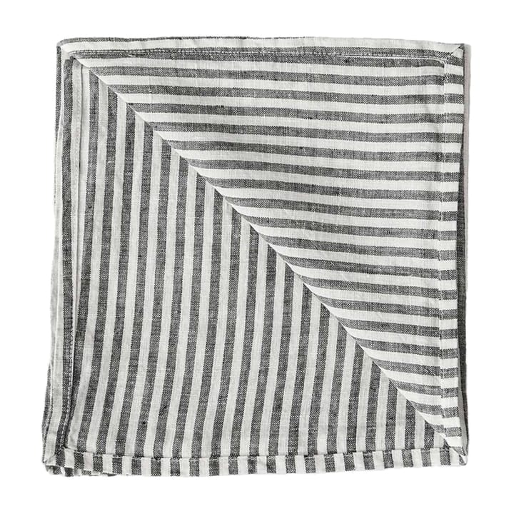 Serwetka z tkaniny Washed linen 45x45 cm - Grey-white - Tell Me More