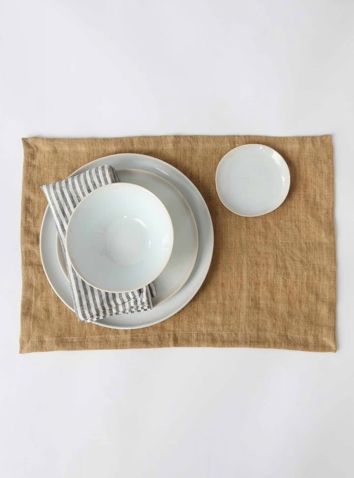 Serwetka z tkaniny Washed linen 45x45 cm, Grey-white Tell Me More