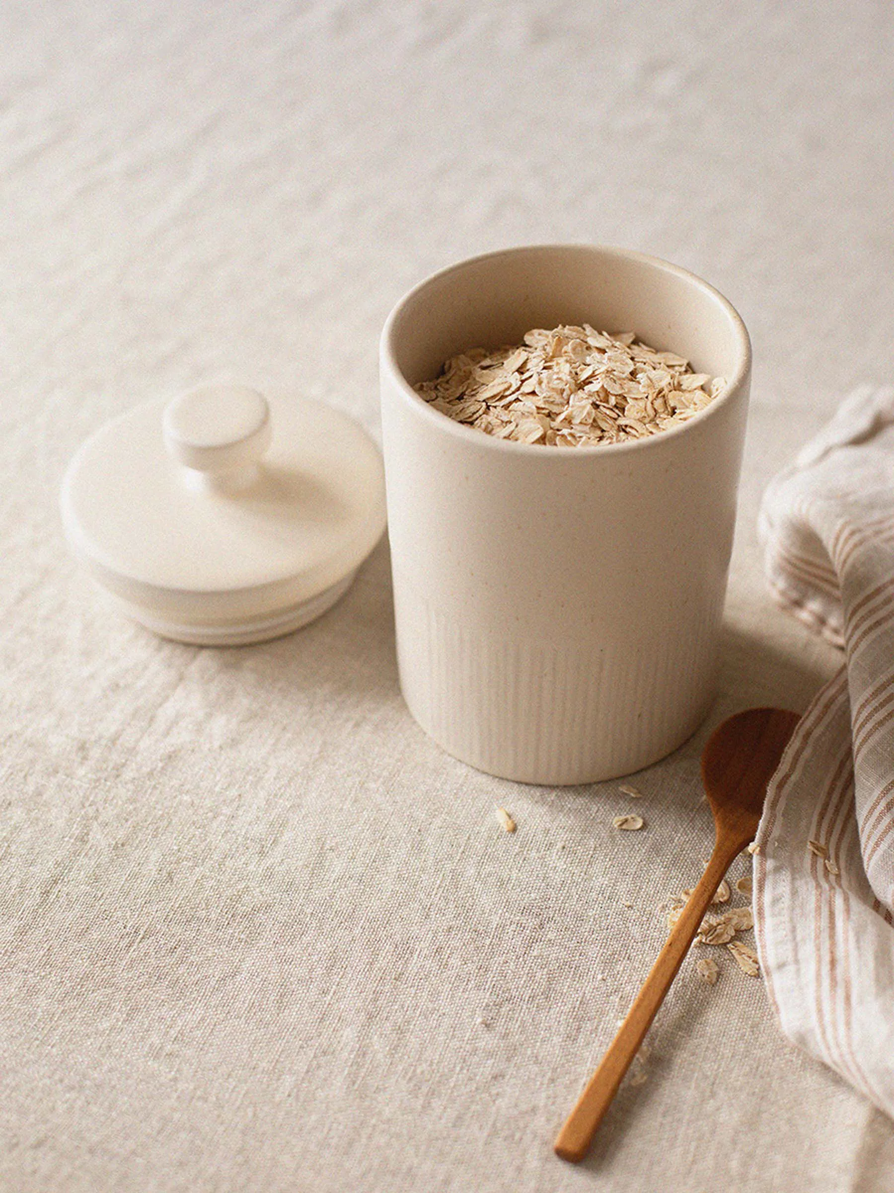 Słoik z pokrywką Palermo , Offwhite, small 0,95 L Tell Me More