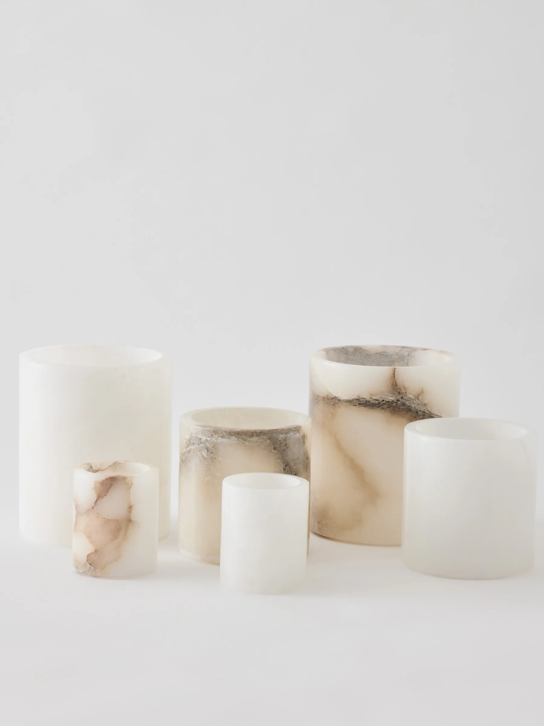 Świecznik Alabaster , Vit-beige, S 10 cm Tell Me More