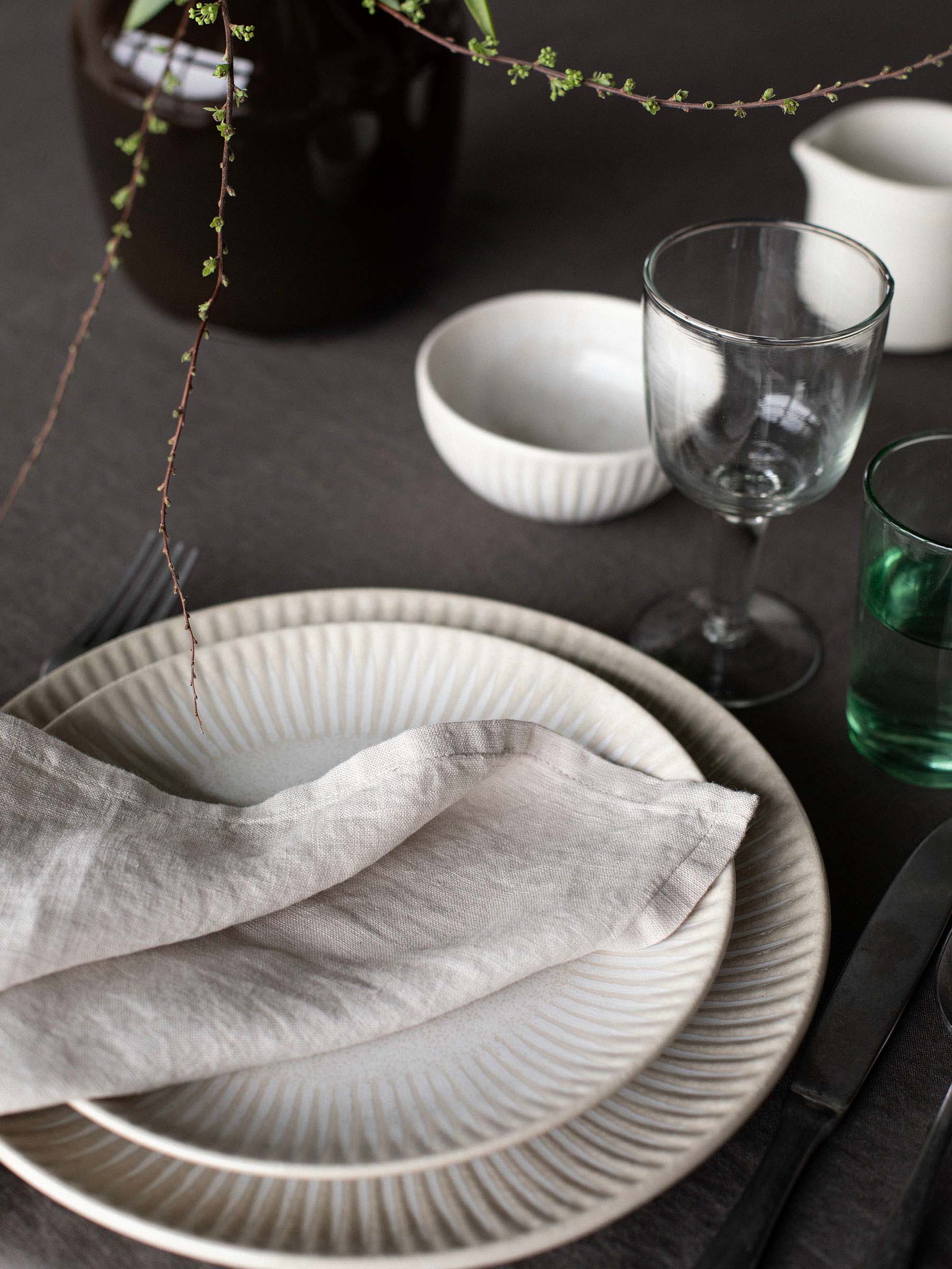 Talerz Granada Ø22 cm, Kremowa biel-beż Tell Me More