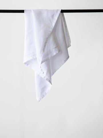 Tell Me More ręcznik kuchenny lniany 50x70 cm - Wybielony na biało - Tell Me More