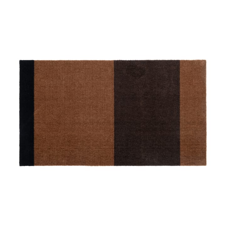 Chodnik Stripes by tica, pasy poziome - Cognac-dark brown-black, 67x120 cm - Tica copenhagen