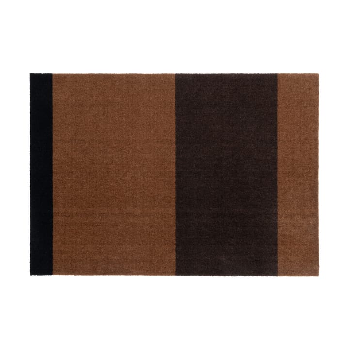 Chodnik Stripes by tica, pasy poziome - Cognac-dark brown-black, 90x130 cm - Tica copenhagen