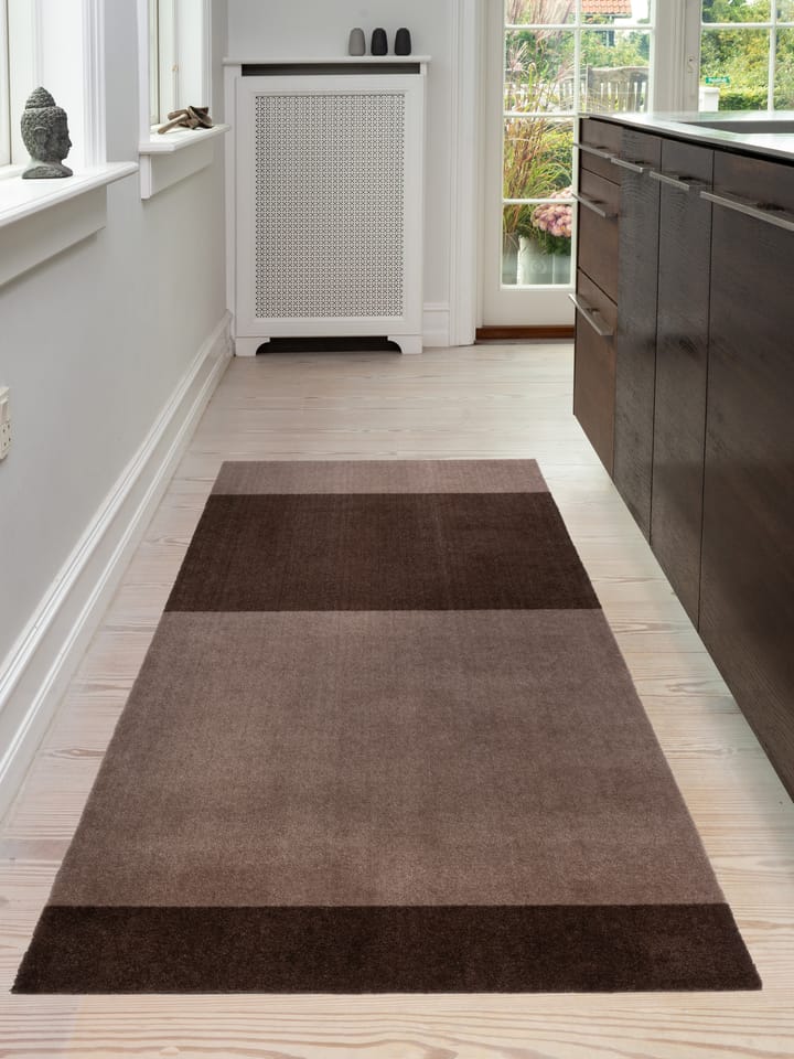 Chodnik Stripes by tica, pasy poziome, Sand-brown, 90x200 cm tica copenhagen
