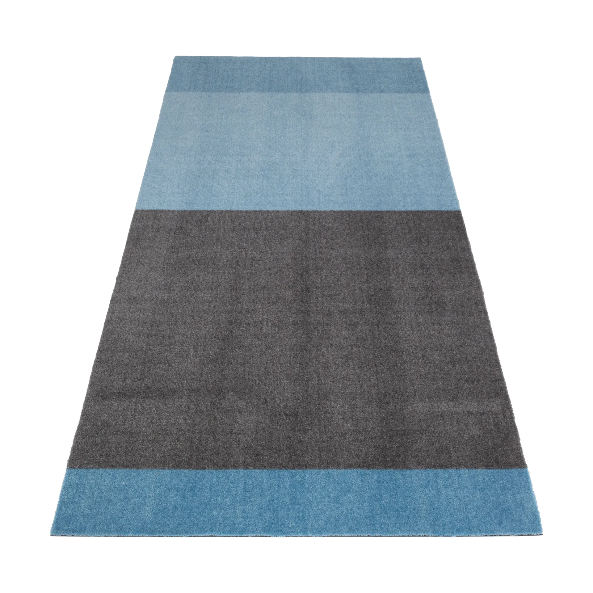Chodnik Stripes pasy poziome, Blue-steel grey, 90x200 cm tica copenhagen