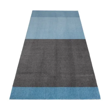 Chodnik Stripes pasy poziome - Blue-steel grey, 90x200 cm - tica copenhagen