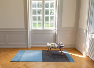 Chodnik Stripes pasy poziome - Blue-steel grey, 90x200 cm - tica copenhagen