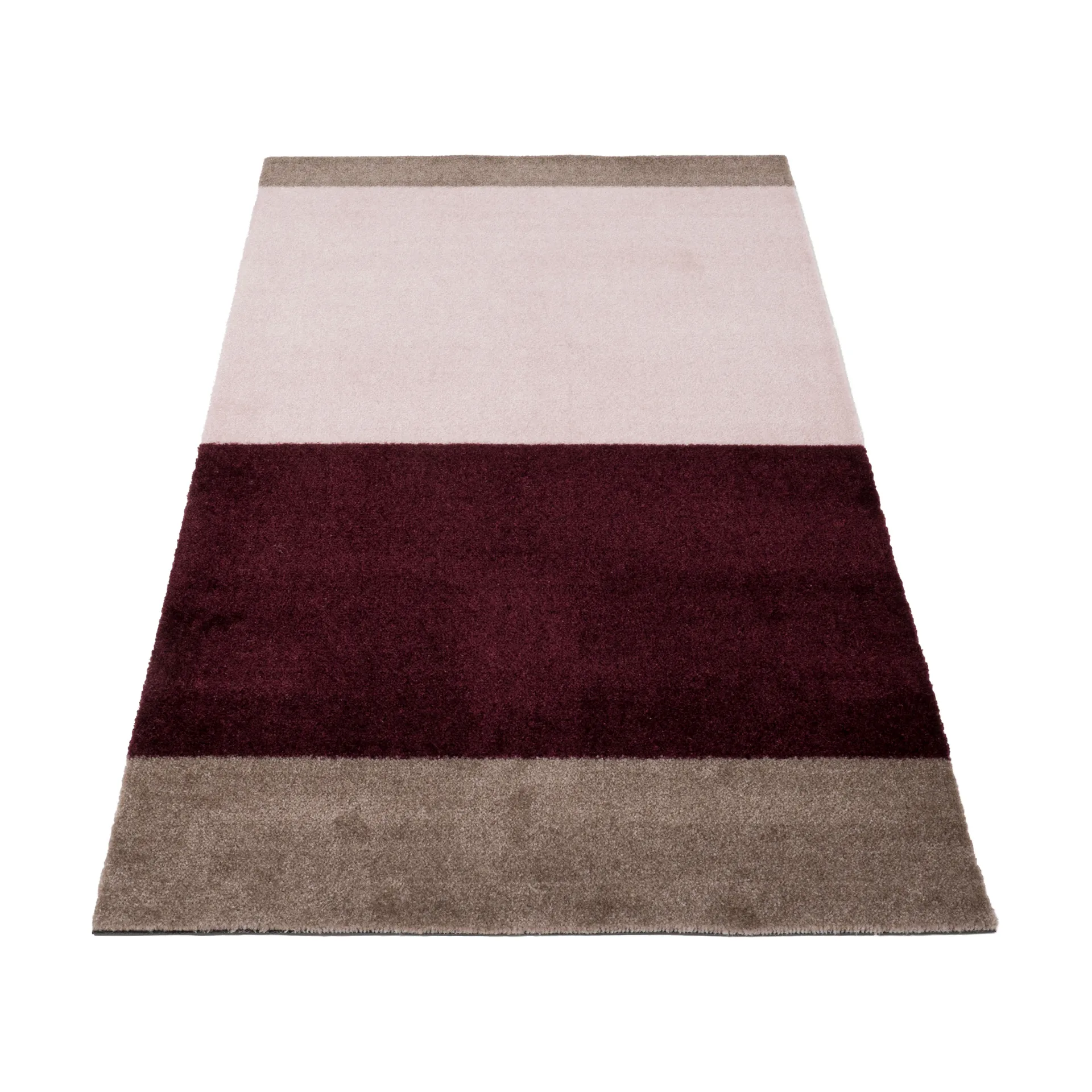 Chodnik Stripes pasy poziome, Bordeaux-rose-sand, 67x120 cm tica copenhagen