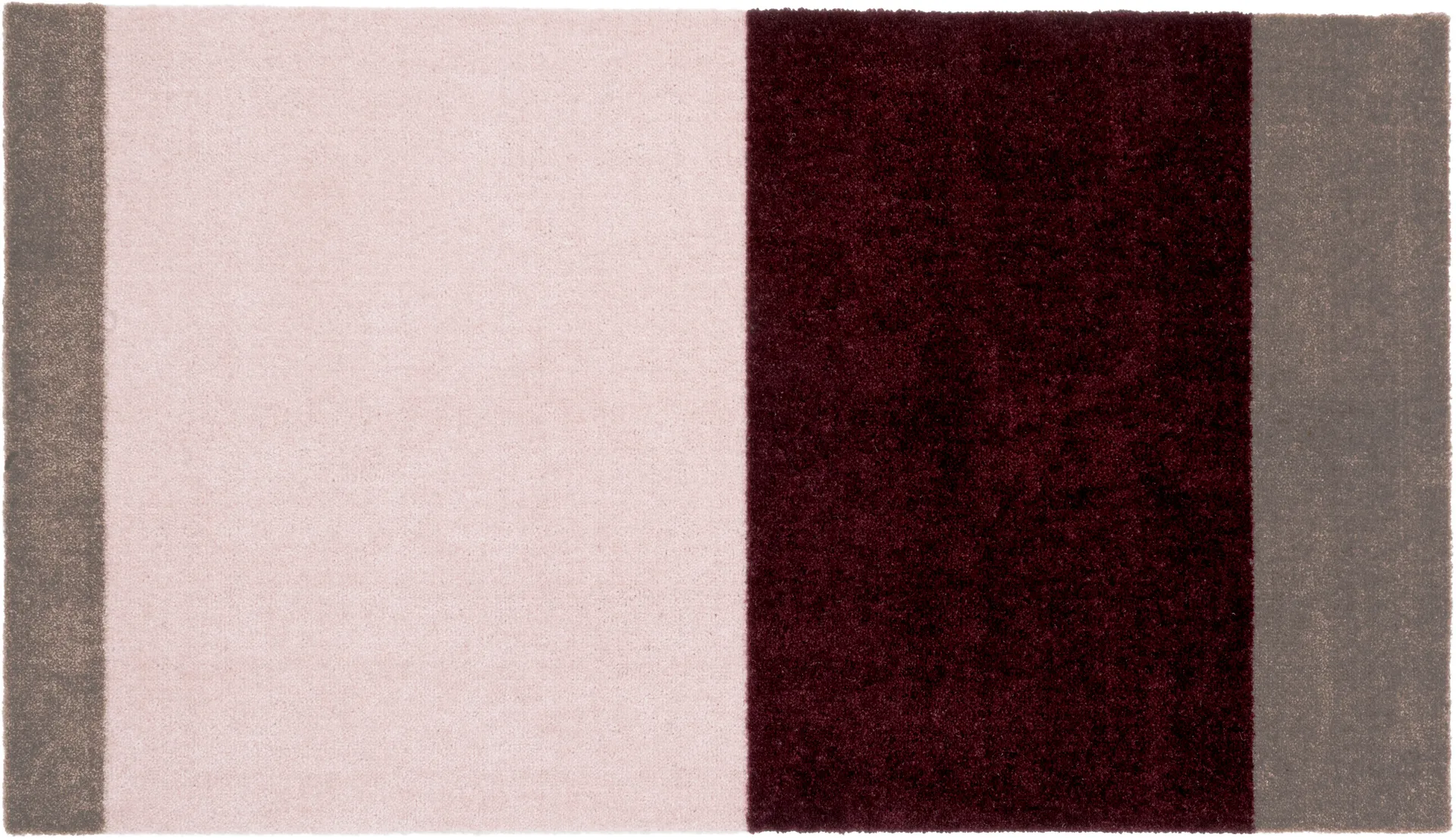 Chodnik Stripes pasy poziome, Bordeaux-rose-sand, 67x120 cm tica copenhagen