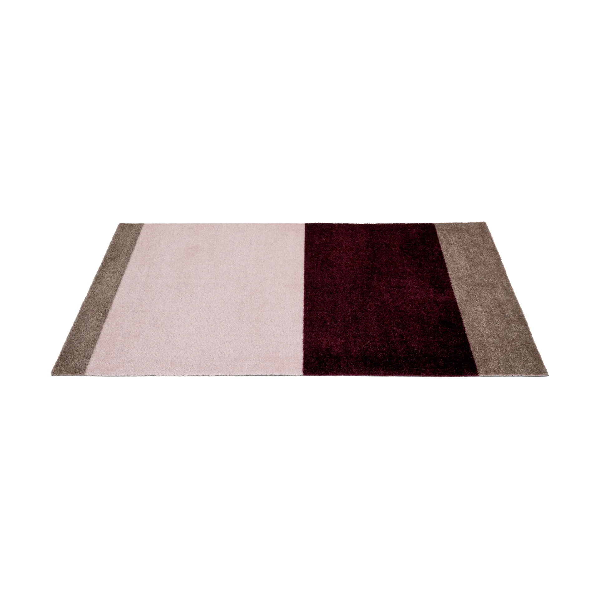 Chodnik Stripes pasy poziome, Bordeaux-rose-sand, 67x120 cm tica copenhagen