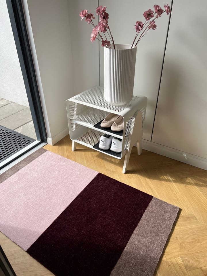 Chodnik Stripes pasy poziome, Bordeaux-rose-sand, 67x120 cm tica copenhagen