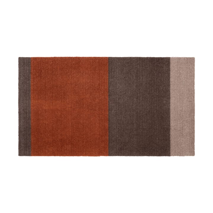 Chodnik Stripes pasy poziome - Brown-terrakotta 67x120 cm - Tica copenhagen