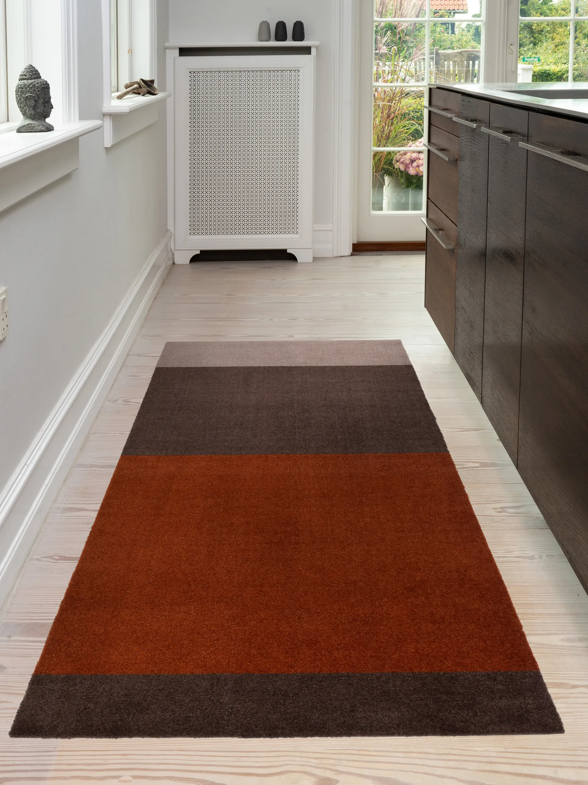 Chodnik Stripes pasy poziome, Brown-terrakotta 90x200 cm tica copenhagen