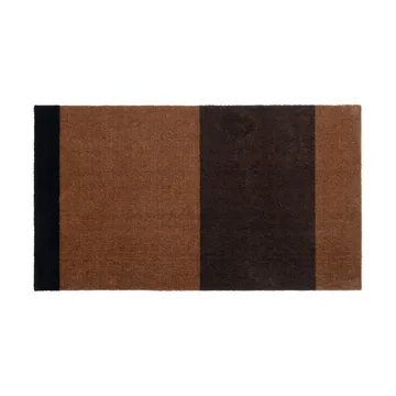 Chodnik Stripes pasy poziome - Cognac-dark brown-black, 67x120 cm - tica copenhagen
