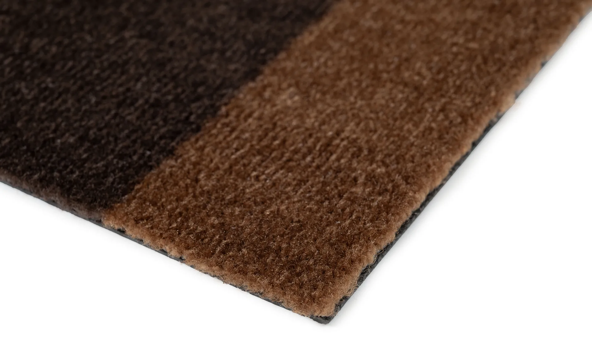 Chodnik Stripes pasy poziome, Cognac-dark brown-black, 67x120 cm tica copenhagen