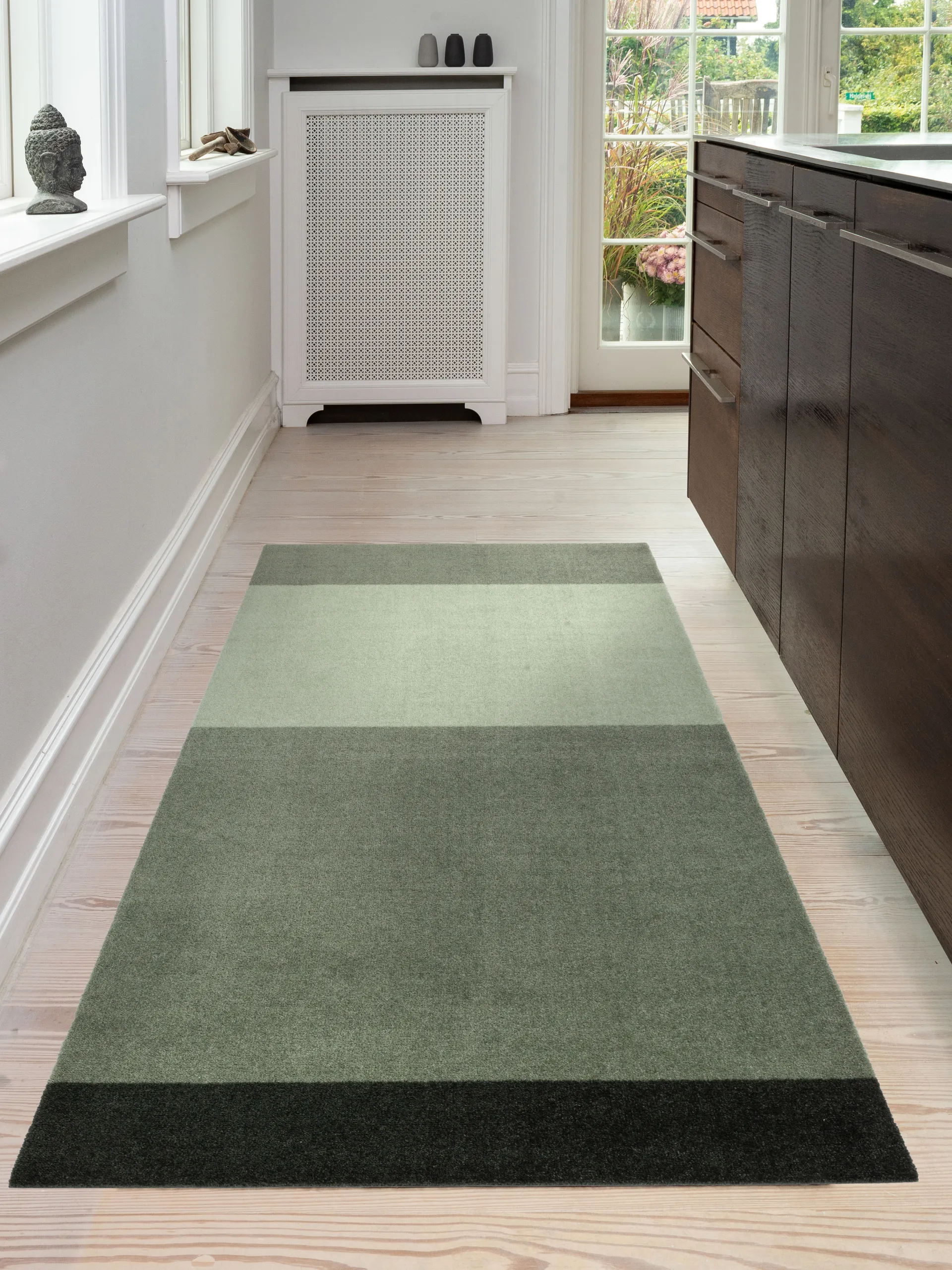 Chodnik Stripes pasy poziome, Green, 90x200 cm tica copenhagen