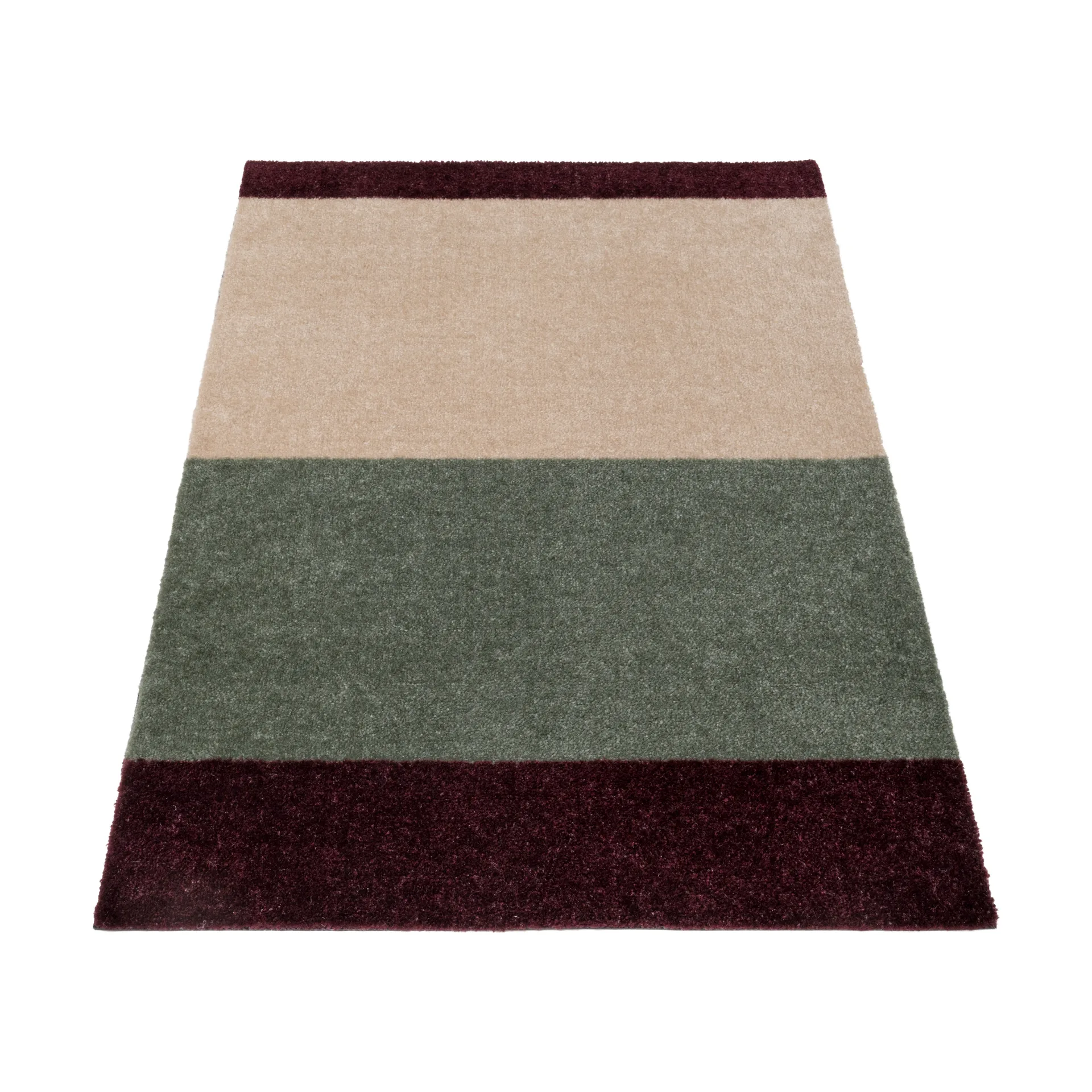 Chodnik Stripes pasy poziome, Green-ivory-bordeaux, 67x120 cm tica copenhagen