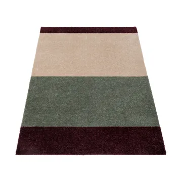 Chodnik Stripes pasy poziome - Green-ivory-bordeaux, 67x120 cm - tica copenhagen