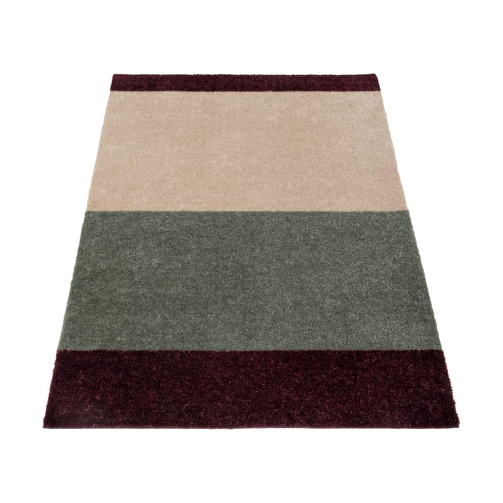 Chodnik Stripes pasy poziome - Green-ivory-bordeaux, 67x120 cm - Tica copenhagen