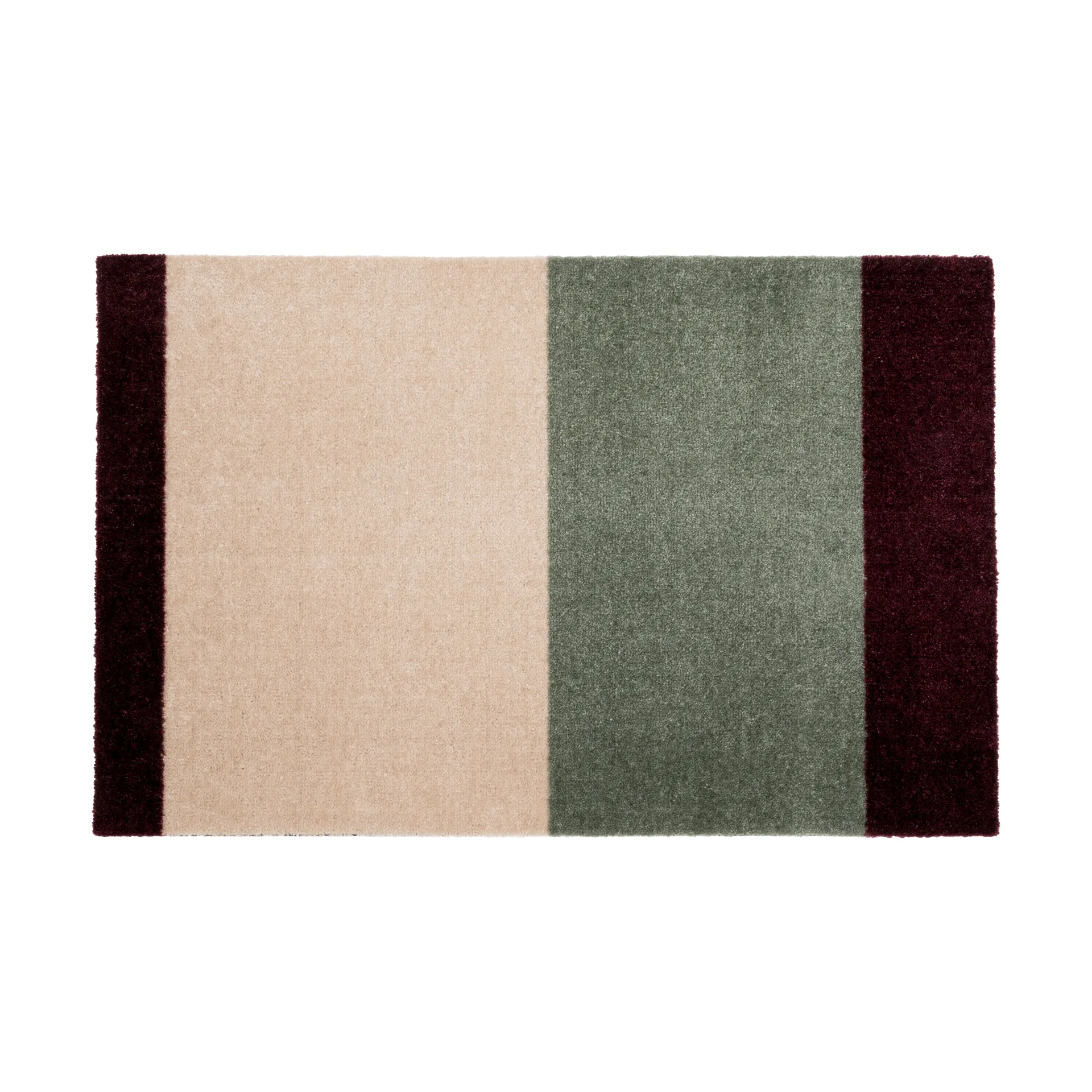 Chodnik Stripes pasy poziome, Green-ivory-bordeaux, 67x120 cm tica copenhagen
