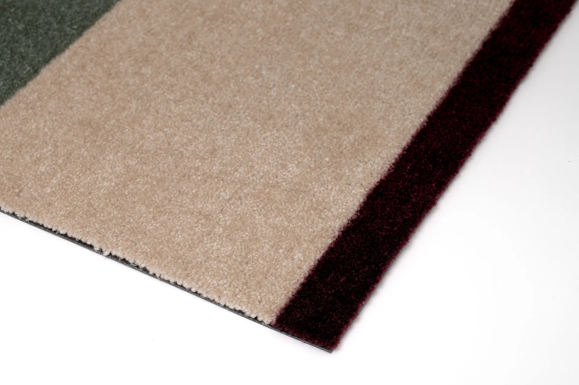 Chodnik Stripes pasy poziome, Green-ivory-bordeaux, 67x120 cm tica copenhagen