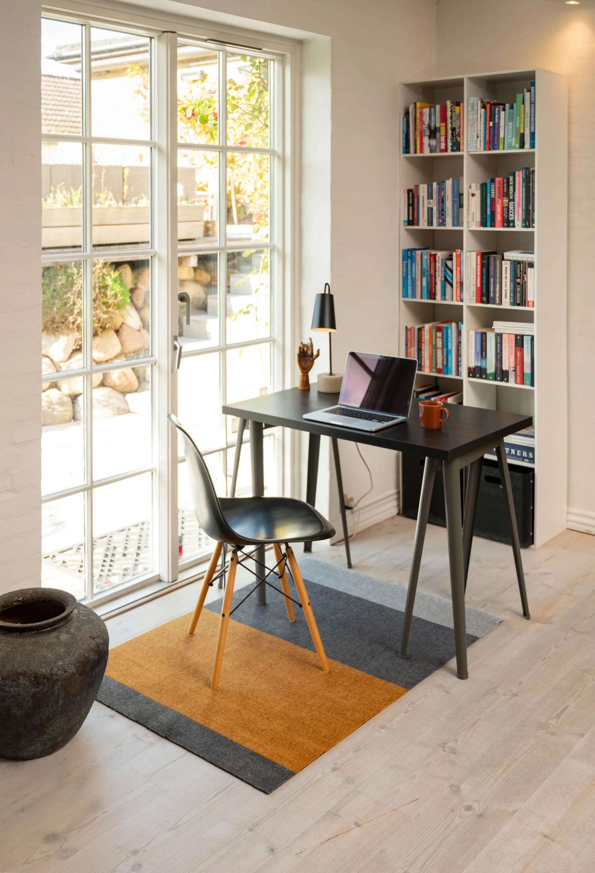 Chodnik Stripes pasy poziome, Grey-grey-dijon, 90x130 cm tica copenhagen