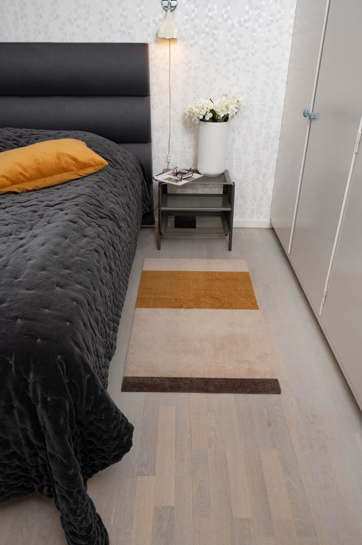 Chodnik Stripes pasy poziome, Ivory-dijon-brown, 67x120 cm tica copenhagen