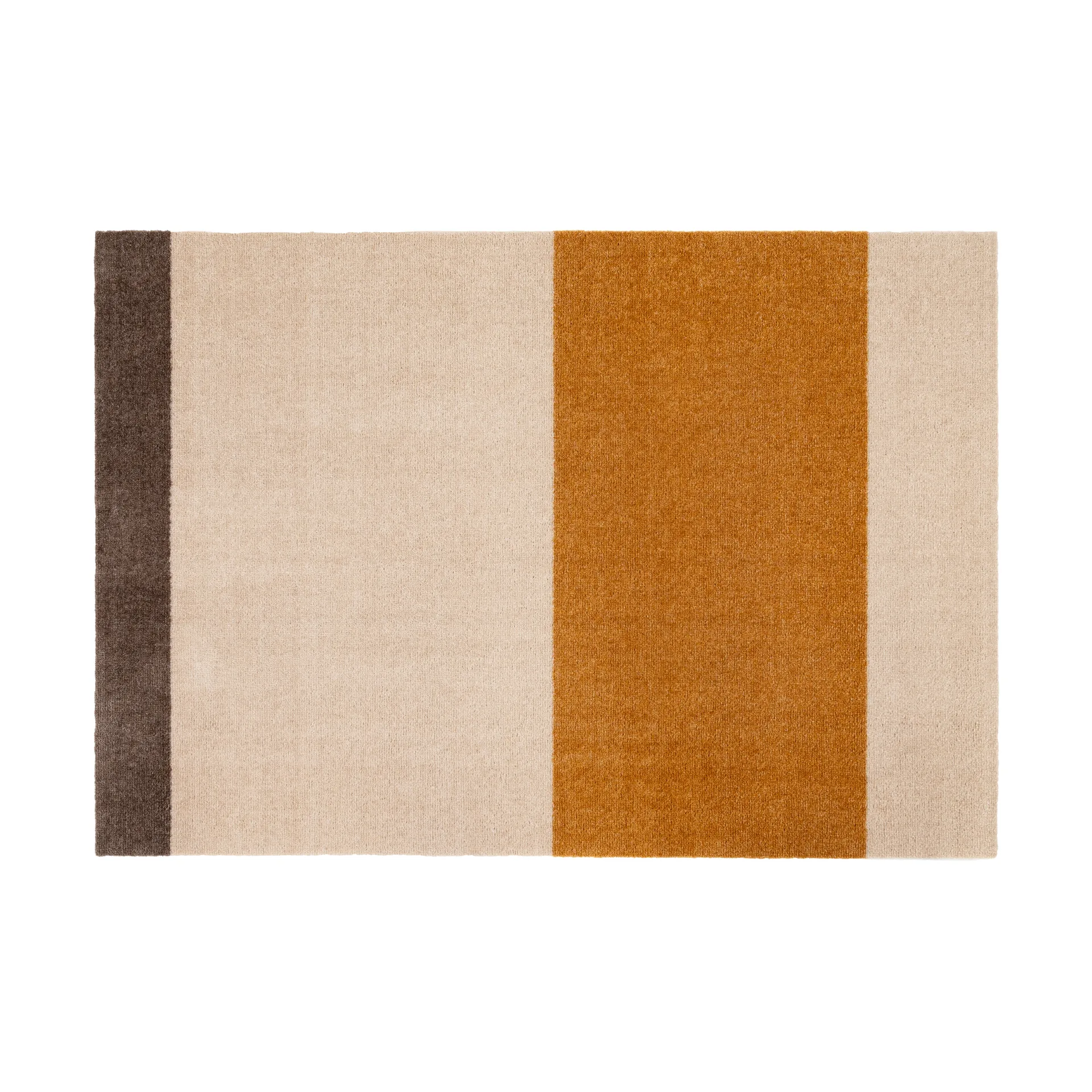 Chodnik Stripes pasy poziome, Ivory-dijon-brown, 90x130 cm tica copenhagen