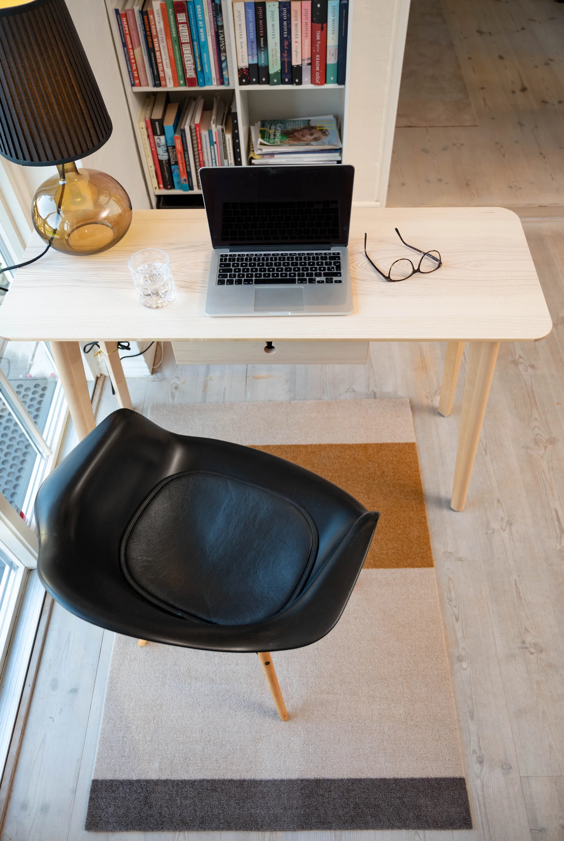 Chodnik Stripes pasy poziome, Ivory-dijon-brown, 90x130 cm tica copenhagen