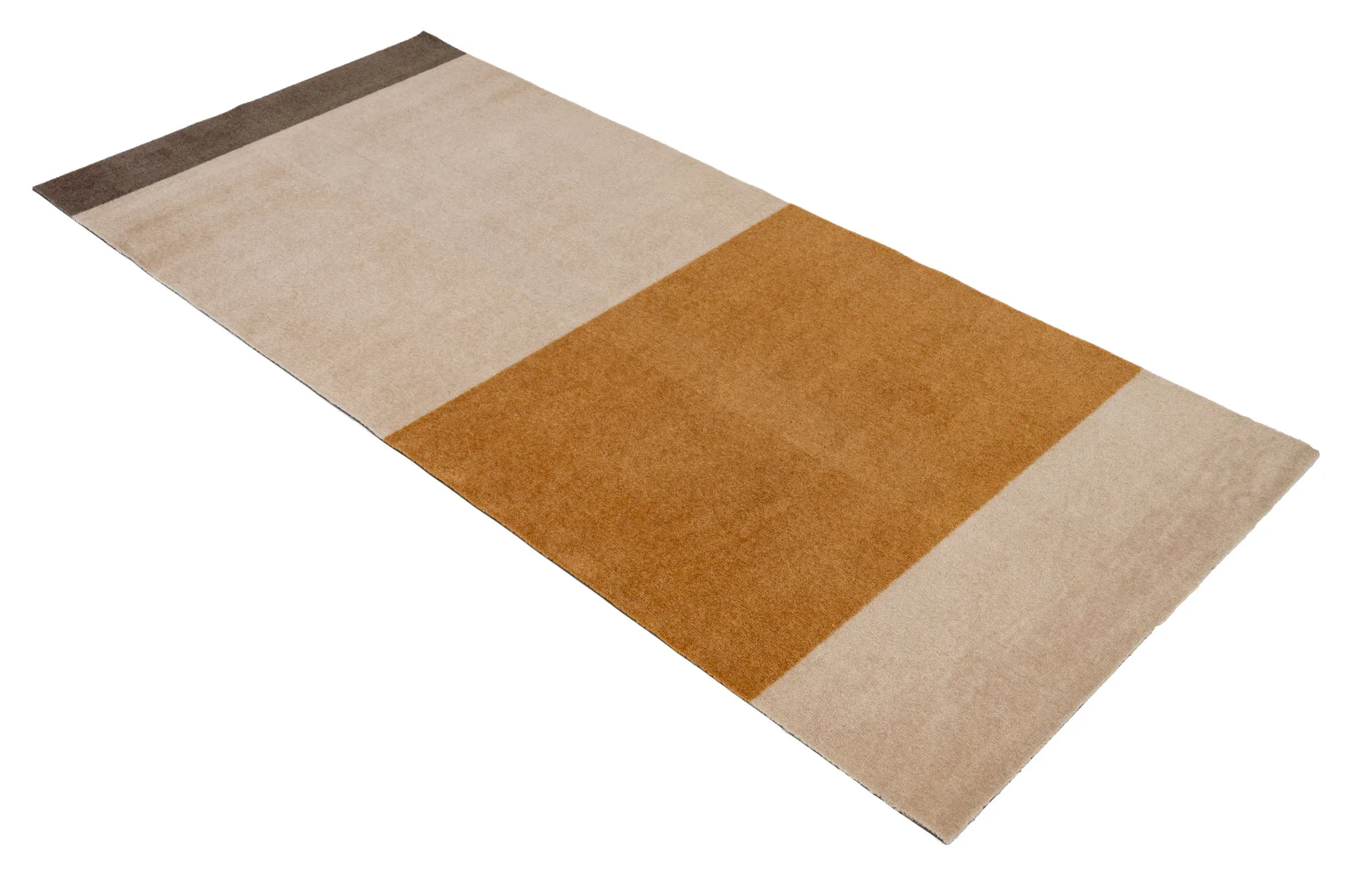 Chodnik Stripes pasy poziome, Ivory-dijon-brown, 90x200 cm tica copenhagen