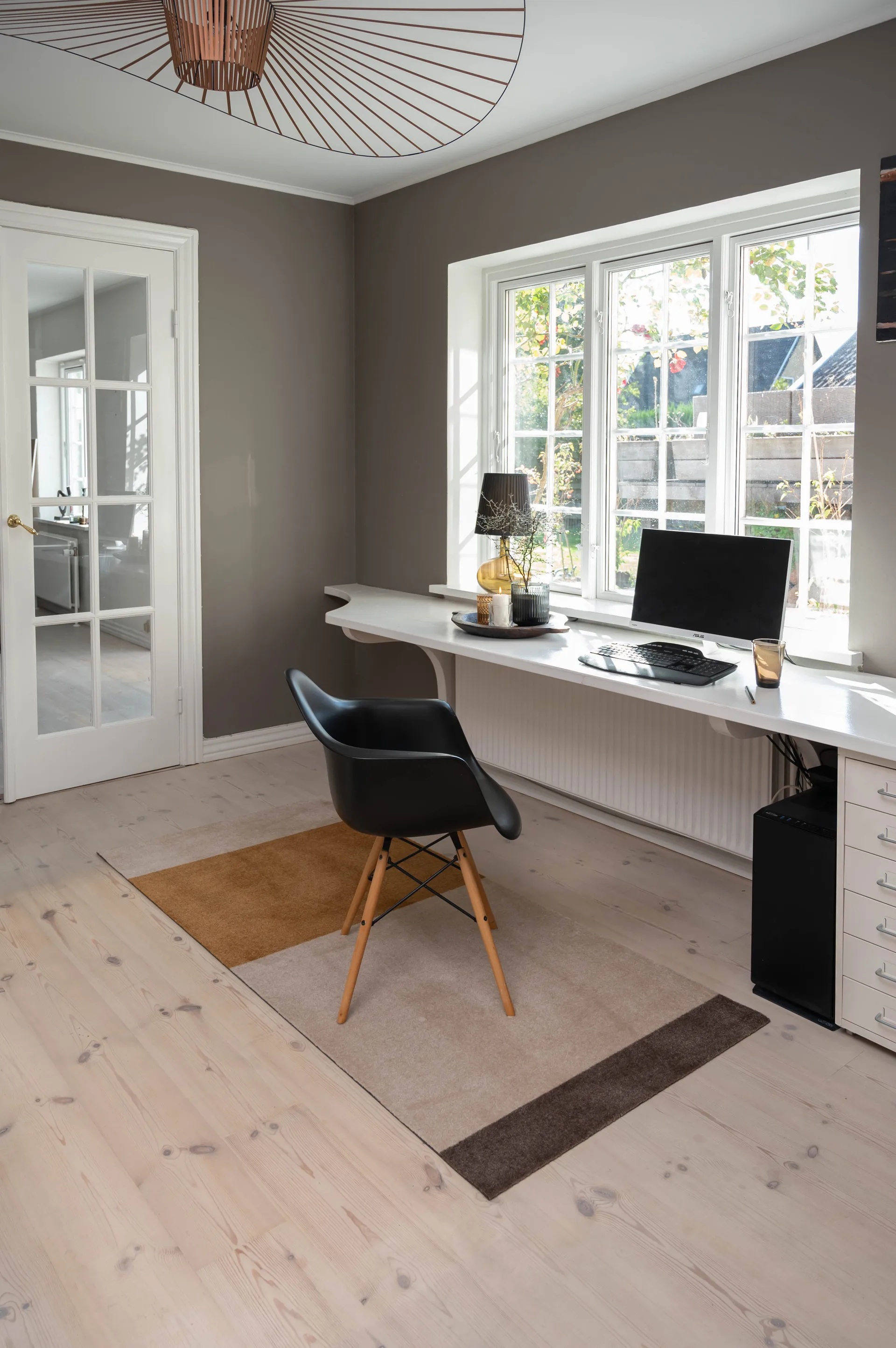 Chodnik Stripes pasy poziome, Ivory-dijon-brown, 90x200 cm tica copenhagen