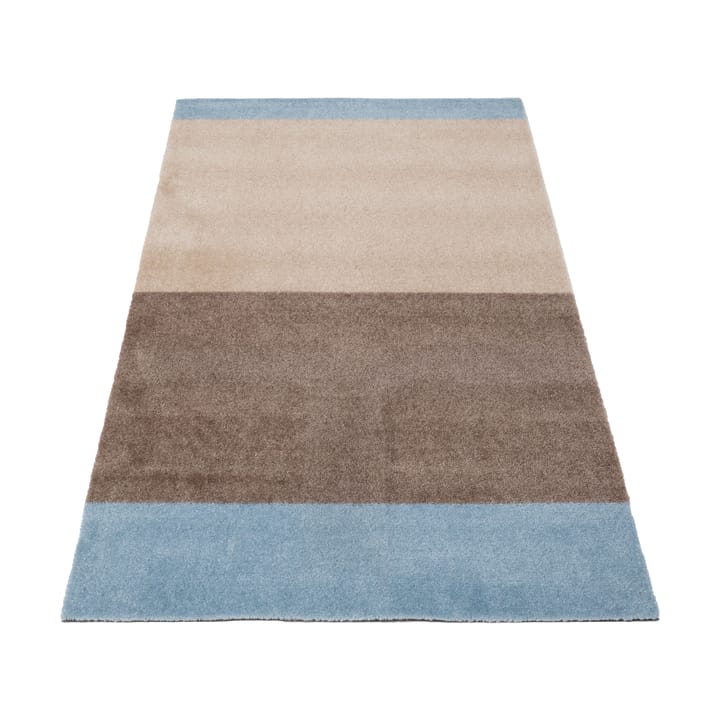 Chodnik Stripes pasy poziome - Ivory-sand-blue, 67x120 cm - Tica copenhagen