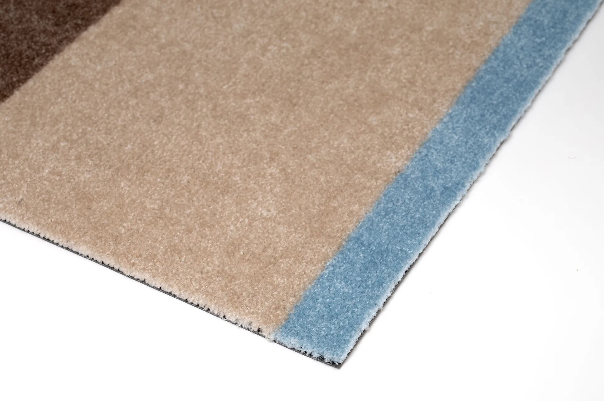 Chodnik Stripes pasy poziome, Ivory-sand-blue, 67x120 cm tica copenhagen