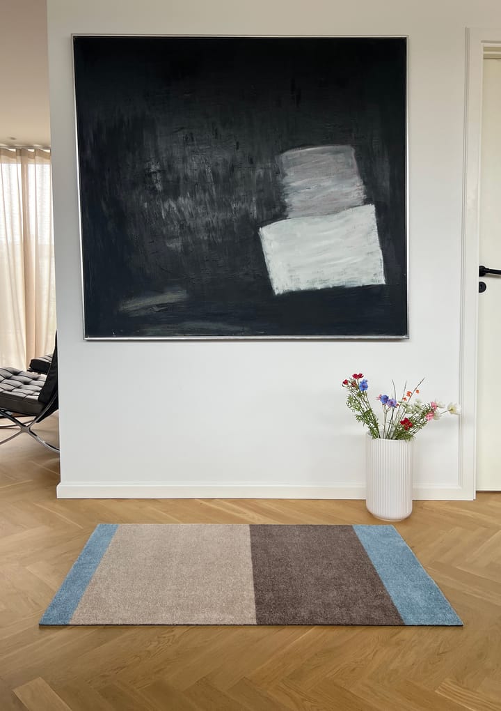 Chodnik Stripes pasy poziome, Ivory-sand-blue, 67x120 cm tica copenhagen