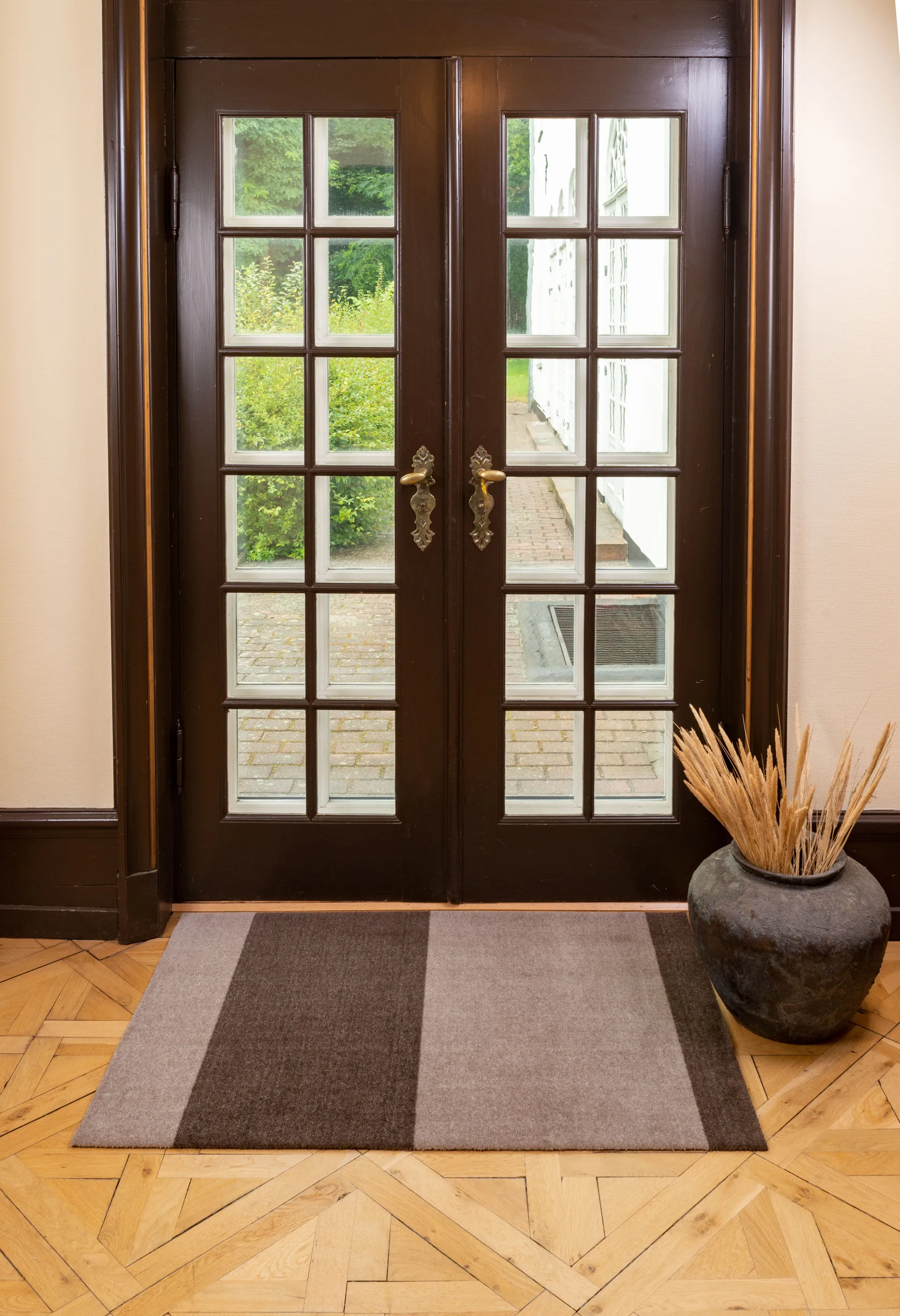 Chodnik Stripes pasy poziome, Sand-brown, 90x130 cm tica copenhagen