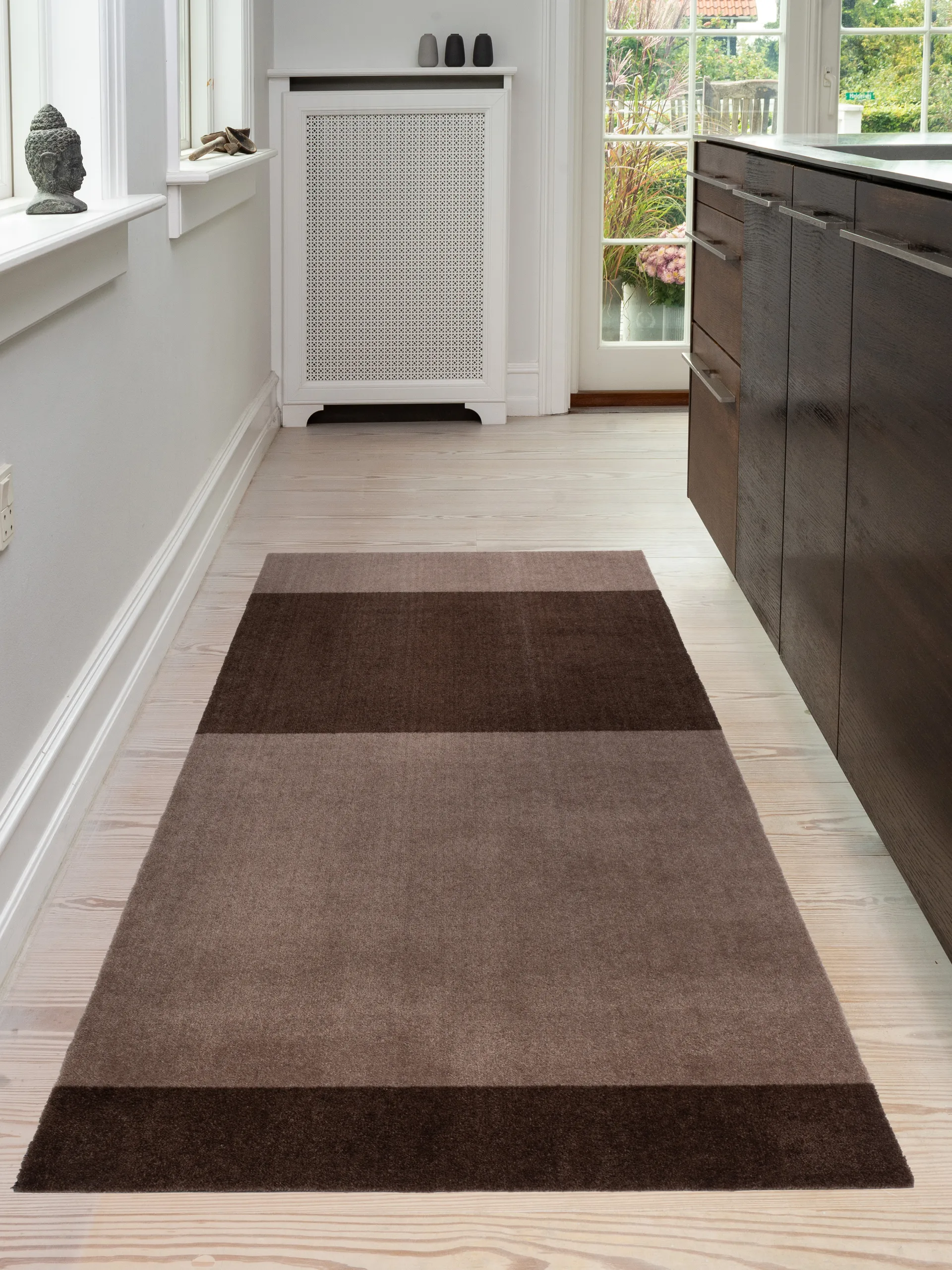 Chodnik Stripes pasy poziome, Sand-brown, 90x200 cm tica copenhagen