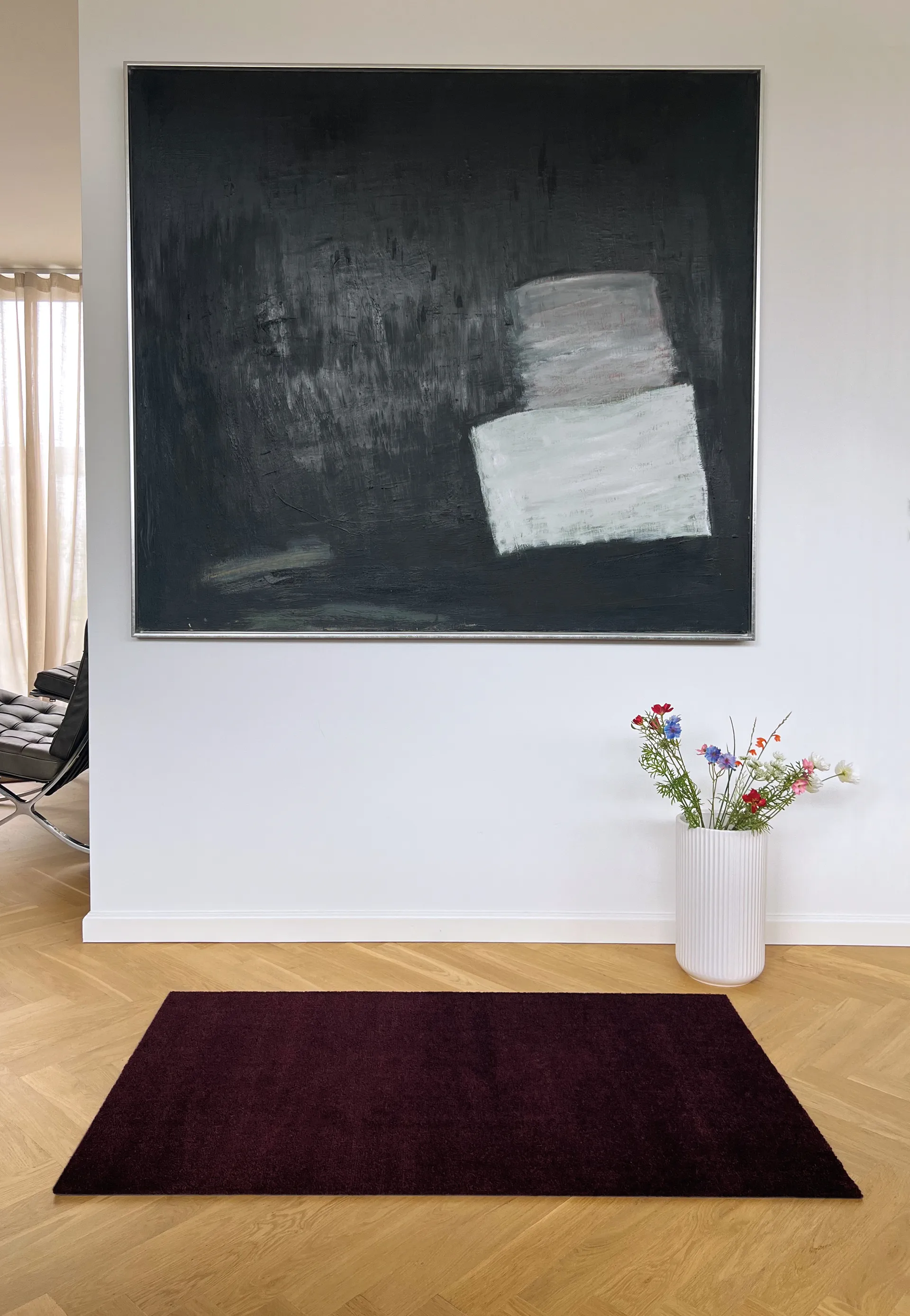 Chodnik Unicolor, Bordeaux, 90x130 cm tica copenhagen
