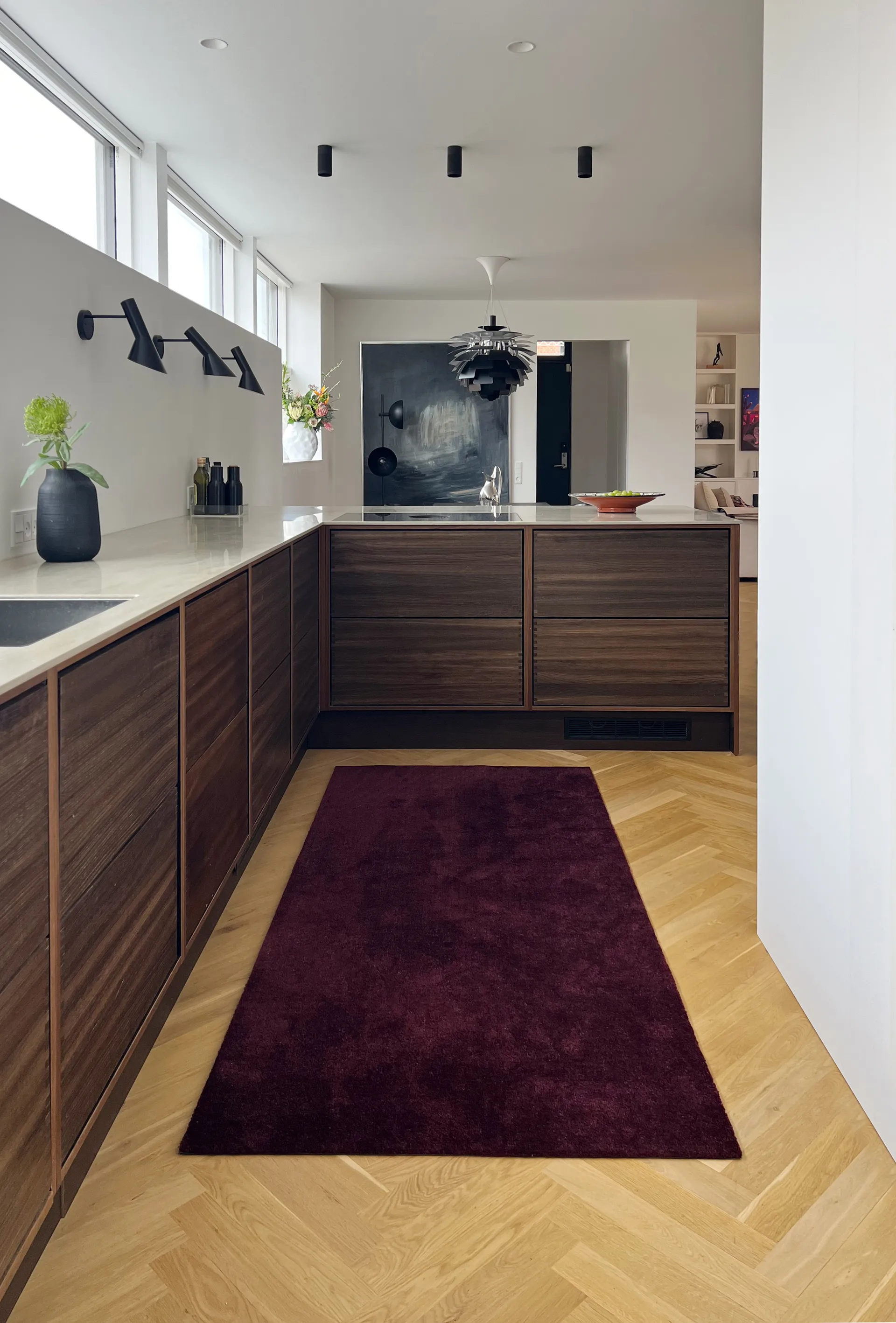 Chodnik Unicolor, Bordeaux, 90x200 cm tica copenhagen