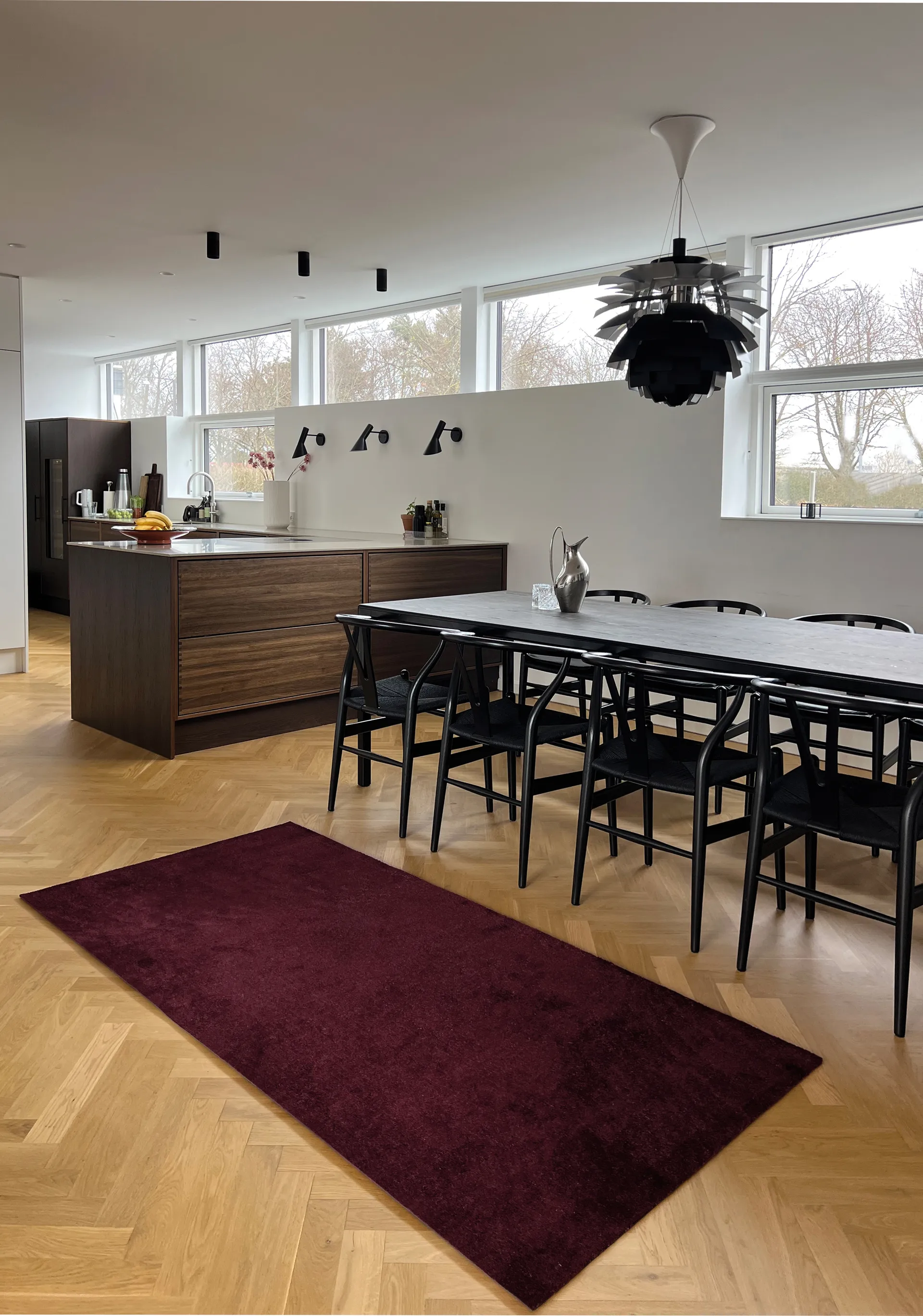 Chodnik Unicolor, Bordeaux, 90x200 cm tica copenhagen