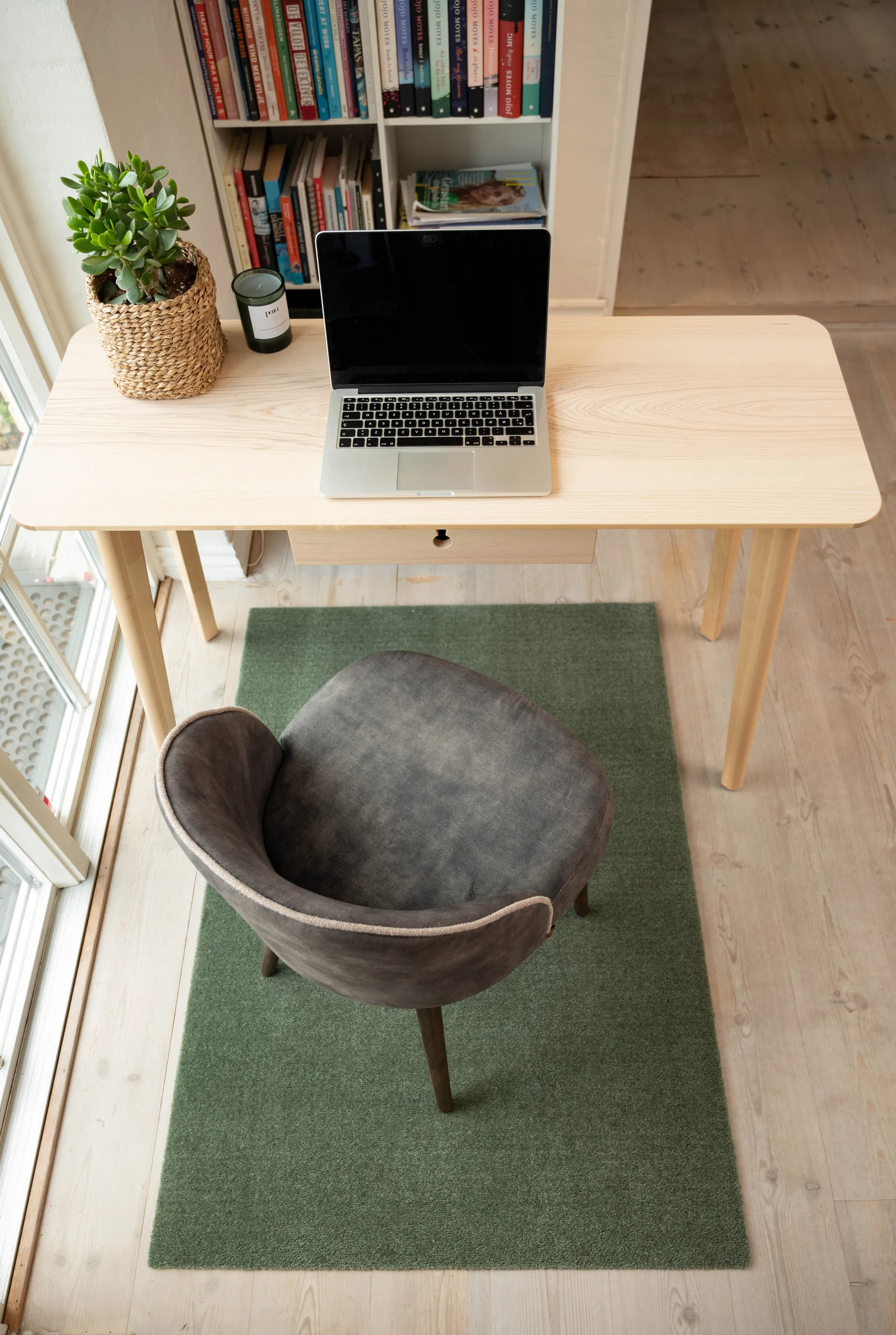 Chodnik Unicolor, Dusty green, 90x130 cm tica copenhagen