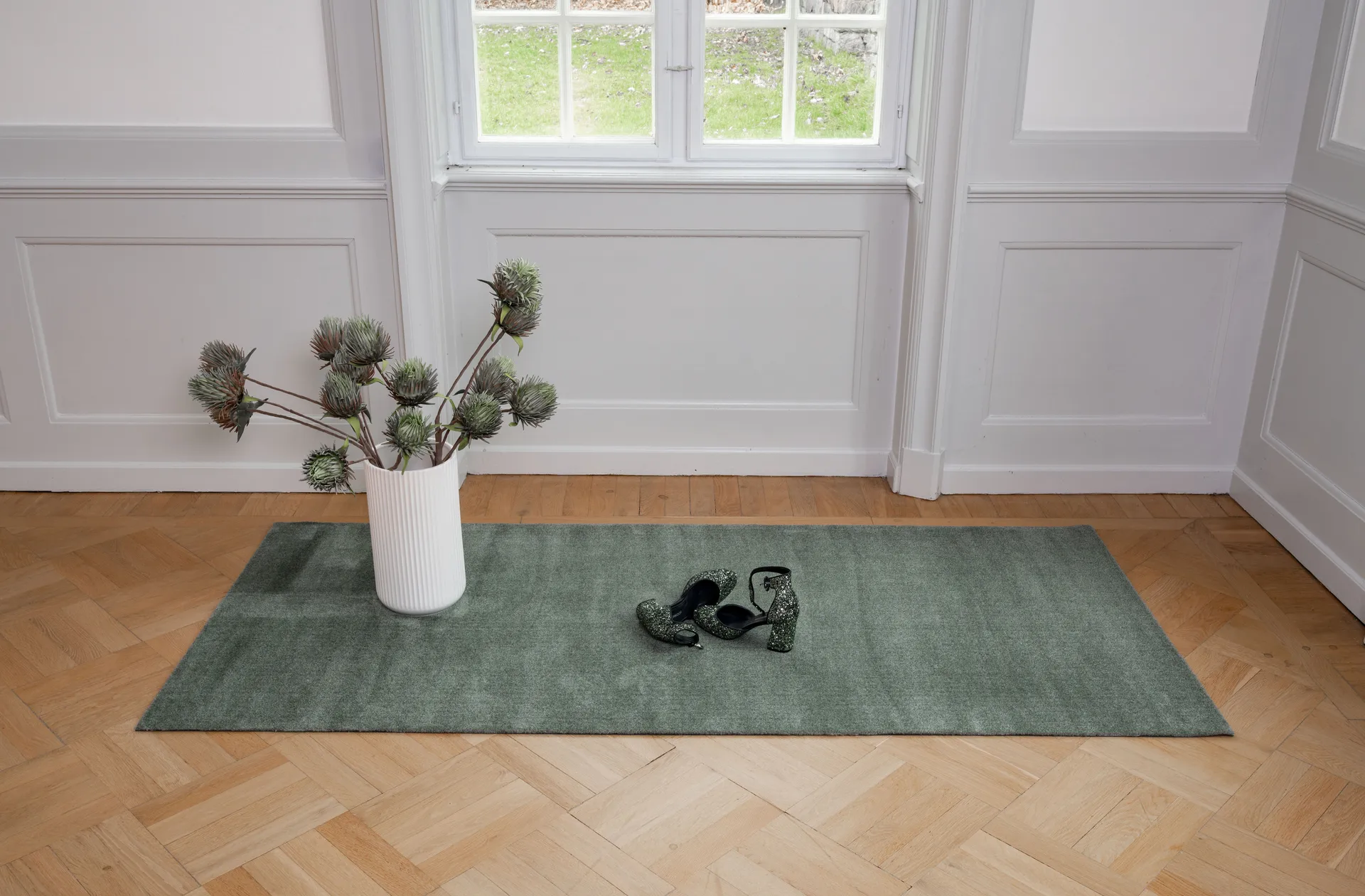 Chodnik Unicolor, Dusty green, 90x200 cm tica copenhagen
