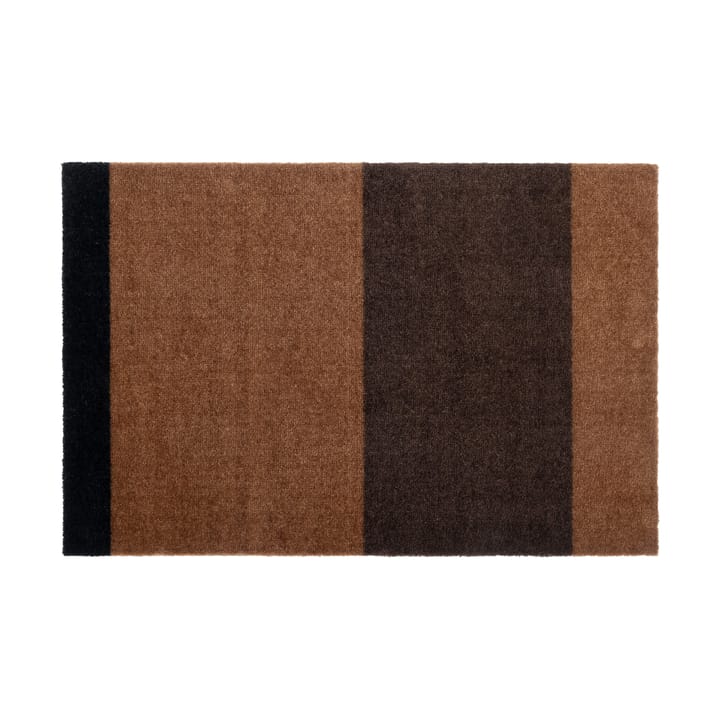 Wycieraczka Stripes by tica, pasy poziome - Cognac-dark brown-black, 60x90 cm - Tica copenhagen