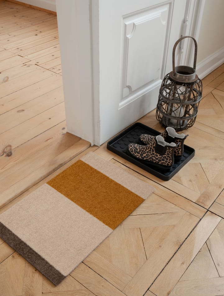 Wycieraczka Stripes by tica, pasy poziome, Ivory-dijon-brown, 40x60 cm tica copenhagen
